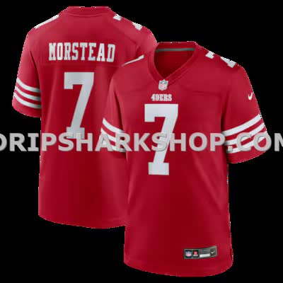Mens Nike Thomas Morstead Scarlet San Francisco 49ers Team Game Jersey