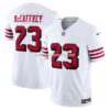 Mens Nike Christian Mccaffrey White San Francisco 49ers Vapor Fuse Limited 2nd Alternate Jersey