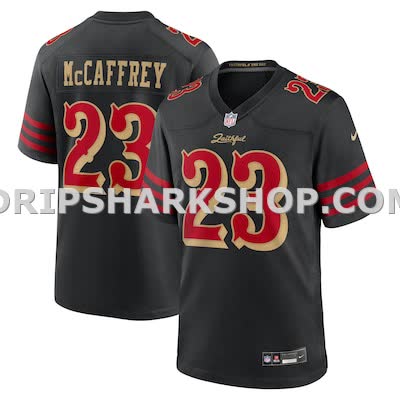 Mens Nike Christian Mccaffrey Black San Francisco 49ers 2025 Rivalries Collection Game Jersey