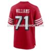 Mens Nike Trent Williams Scarlet San Francisco 49ers Alternate Game Jersey Pi4768000
