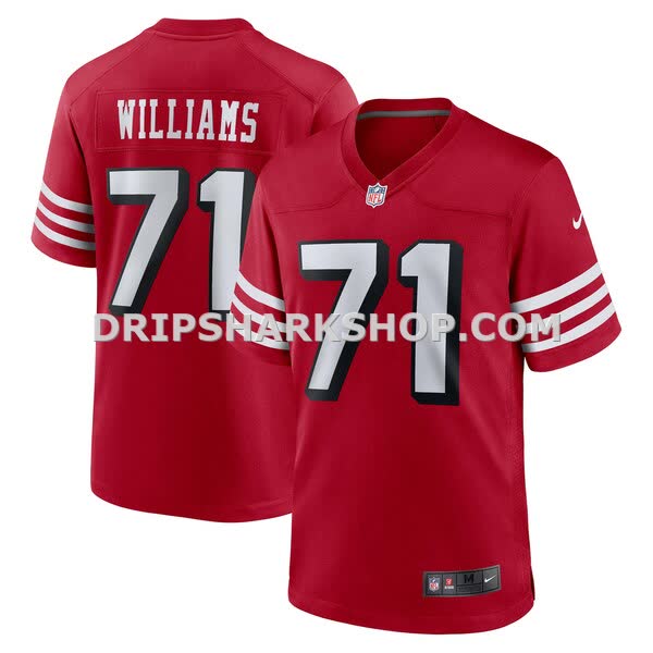 Mens Nike Trent Williams Scarlet San Francisco 49ers Alternate Game Jersey Pi4768000