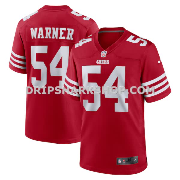 Mens Nike Fred Warner Scarlet San Francisco 49ers Player Game Jersey Pi4825000