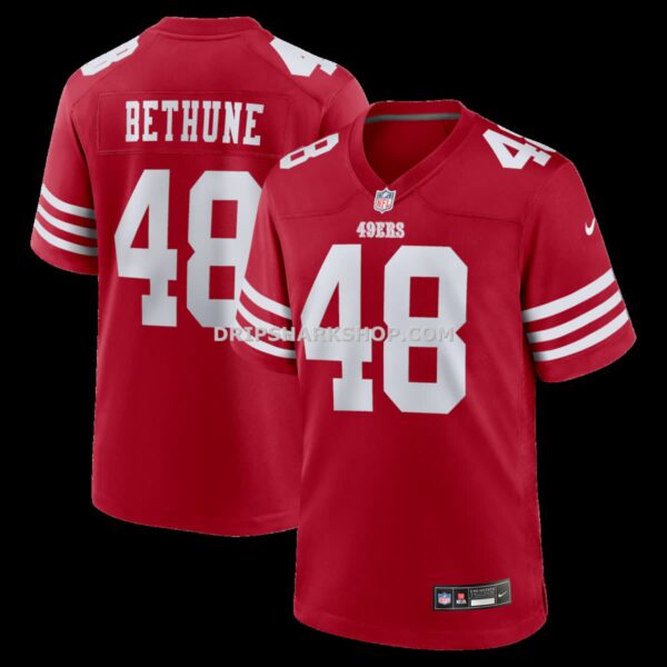 Mens Nike Tatum Bethune Scarlet San Francisco 49ers Game Jersey