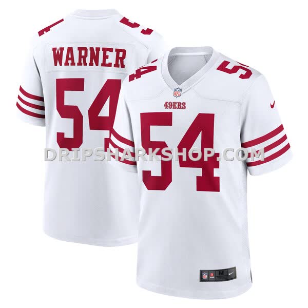 Mens Nike Fred Warner White San Francisco 49ers Player Game Jersey Pi4825000