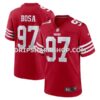 NFL285a91M01-62fa56 Mens Nike Nick Bosa Scarlet San Francisco 49ers Team Game Jersey Pi4482000