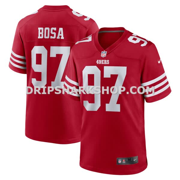 Mens Nike Nick Bosa Scarlet San Francisco 49ers Team Game Jersey Pi4482000