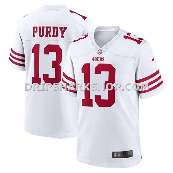 Mens Nike Brock Purdy White San Francisco 49ers Game Player Jersey Pi5274000
