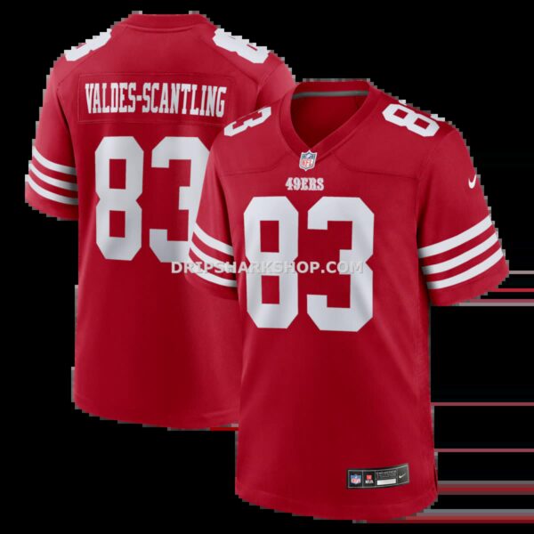 Mens Nike Marquez Valdes Scantling Scarlet San Francisco 49ers Team Game Jersey