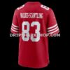 Mens Nike Marquez Valdes Scantling Scarlet San Francisco 49ers Team Game Jersey