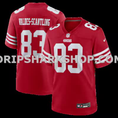 Mens Nike Marquez Valdes Scantling Scarlet San Francisco 49ers Team Game Jersey