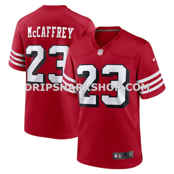 Mens Nike Christian Mccaffrey Scarlet San Francisco 49ers Alternate Game Player Jersey Pi5207000