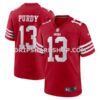 NFL285eeaM01-4f2487 Mens Nike Brock Purdy Scarlet San Francisco 49ers Game Player Jersey Pi5111000