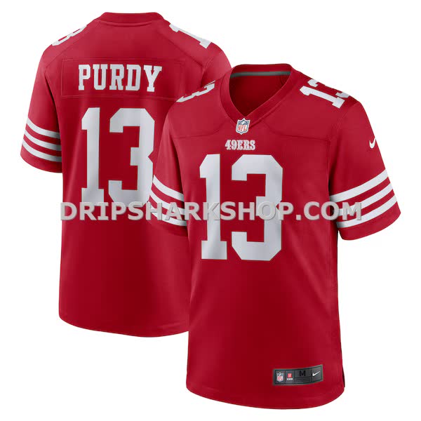 Mens Nike Brock Purdy Scarlet San Francisco 49ers Game Player Jersey Pi5111000