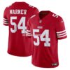 Mens Nike Fred Warner Scarlet San Francisco 49ers Vapor Fuse Limited Jersey