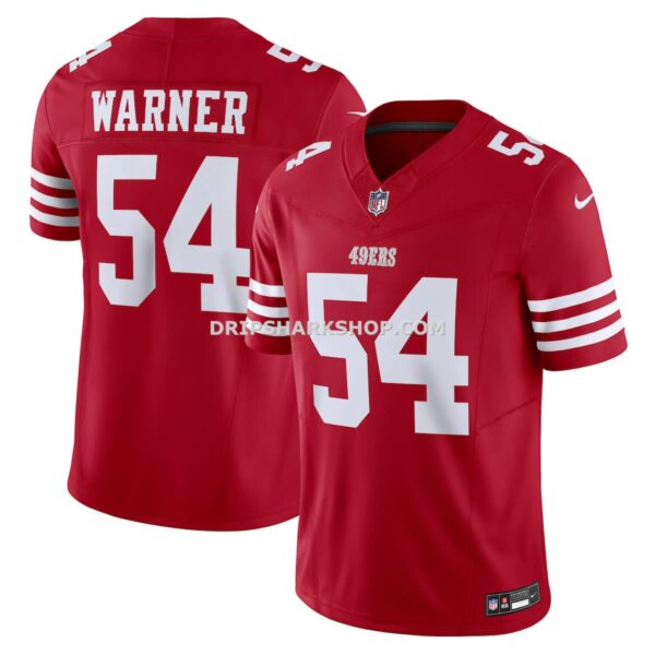 Mens Nike Fred Warner Scarlet San Francisco 49ers Vapor Fuse Limited Jersey