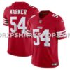 Mens Nike Fred Warner Scarlet San Francisco 49ers Vapor Fuse Limited Jersey