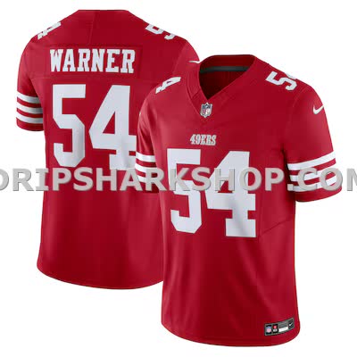 Mens Nike Fred Warner Scarlet San Francisco 49ers Vapor Fuse Limited Jersey