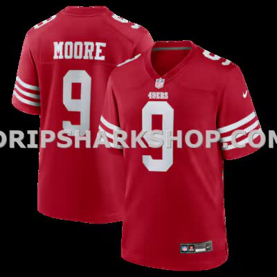 Mens Nike Skyy Moore Scarlet San Francisco 49ers Team Game Jersey