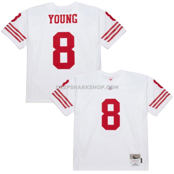 Mens Mitchell And Ness Steve Young White San Francisco 49ers 1994 Legacy Replica Jersey