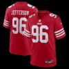 NFL2867c7G04-51df86 Mens Nike Jordan Jefferson Scarlet San Francisco 49ers Team Game Jersey