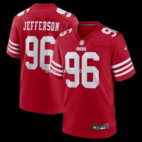 NFL2867c7G04-51df86 Mens Nike Jordan Jefferson Scarlet San Francisco 49ers Team Game Jersey