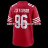 NFL2867c7G06-bdab84 Mens Nike Jordan Jefferson Scarlet San Francisco 49ers Team Game Jersey