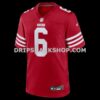 Mens Nike Malik Mustapha Scarlet San Francisco 49ers Game Jersey