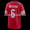 Mens Nike Malik Mustapha Scarlet San Francisco 49ers Game Jersey