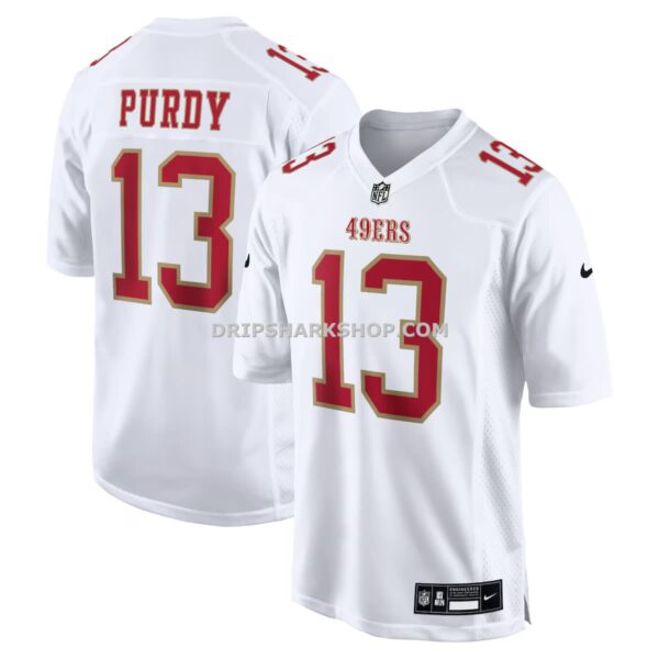 Mens Nike Brock Purdy Tundra White San Francisco 49ers Fashion Game Jersey