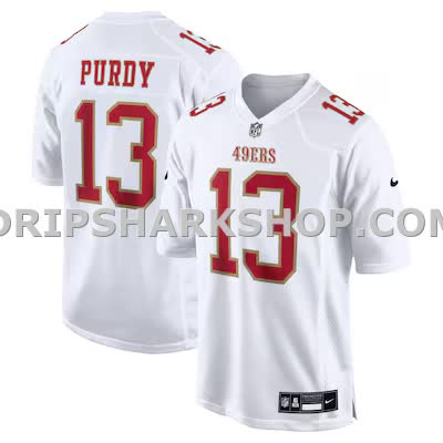 Mens Nike Brock Purdy Tundra White San Francisco 49ers Fashion Game Jersey