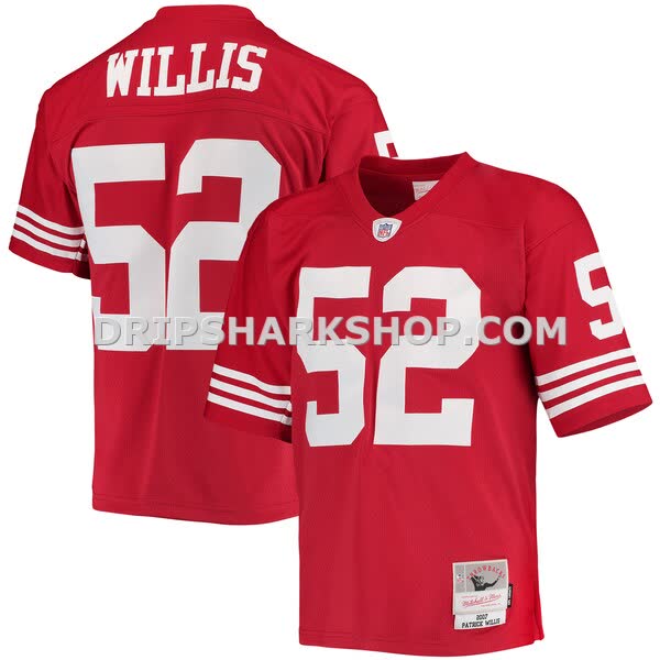 Mens Mitchell And Ness Patrick Willis Scarlet San Francisco 49ers Legacy Replica Jersey Pi4401000