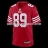 Mens Nike Luke Farrell Scarlet San Francisco 49ers Team Game Jersey
