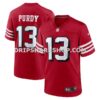 NFL286feaM01-a2eca3 Mens Nike Brock Purdy Scarlet San Francisco 49ers Alternate Game Player Jersey Pi5275000