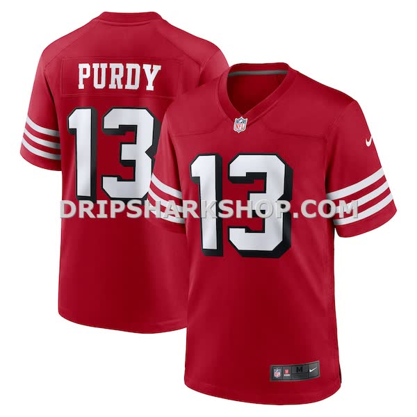 Mens Nike Brock Purdy Scarlet San Francisco 49ers Alternate Game Player Jersey Pi5275000