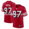 NFL2870feM01-f1014e Mens Nike Nick Bosa Scarlet San Francisco 49ers Alternate Game Jersey Pi4768000