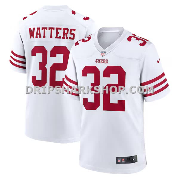 Mens Nike Ricky Watters White San Francisco 49ers Retired Player Game Jersey Pi4825000