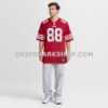 NFL287b48G10-4cd766 Mens Nike Jake Tonges Scarlet San Francisco 49ers Team Game Jersey