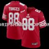 NFL287b48M01-02cb68 Mens Nike Jake Tonges Scarlet San Francisco 49ers Team Game Jersey