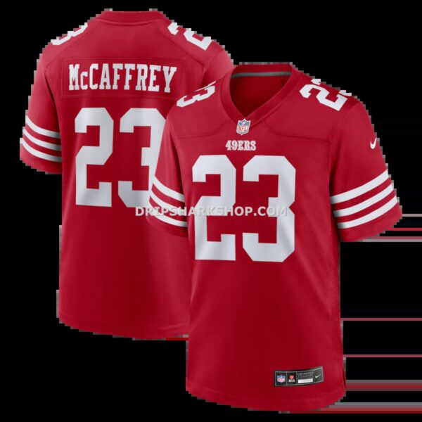 NFL28831fG04-cb6392 Mens Nike Christian Mccaffrey Scarlet San Francisco 49ers Game Player Jersey