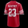 NFL28831fG06-3e6b6c Mens Nike Christian Mccaffrey Scarlet San Francisco 49ers Game Player Jersey