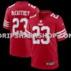 NFL28831fM01-789a6a Mens Nike Christian Mccaffrey Scarlet San Francisco 49ers Game Player Jersey