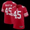 NFL2885ccG04-56d48b Mens Nike Nick Martin Scarlet San Francisco 49ers Team Game Jersey