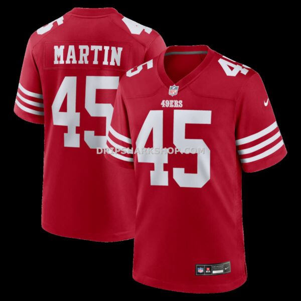 NFL2885ccG04-56d48b Mens Nike Nick Martin Scarlet San Francisco 49ers Team Game Jersey