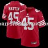 NFL2885ccM01-d86b9e Mens Nike Nick Martin Scarlet San Francisco 49ers Team Game Jersey