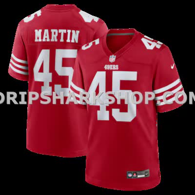 Mens Nike Nick Martin Scarlet San Francisco 49ers Team Game Jersey
