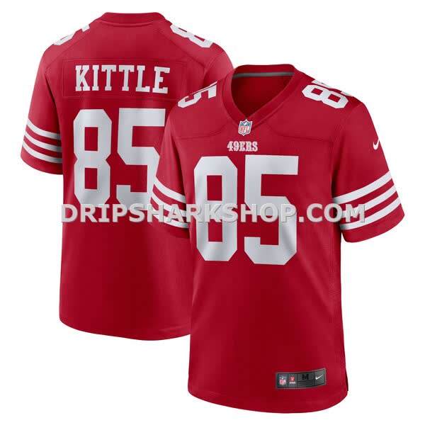 Mens Nike George Kittle Scarlet San Francisco 49ers Team Game Jersey Pi4482000