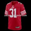 Mens Nike Isaac Guerendo Scarlet San Francisco 49ers Game Jersey