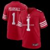 Mens Nike Ricky Pearsall Scarlet San Francisco 49ers Team Game Jersey