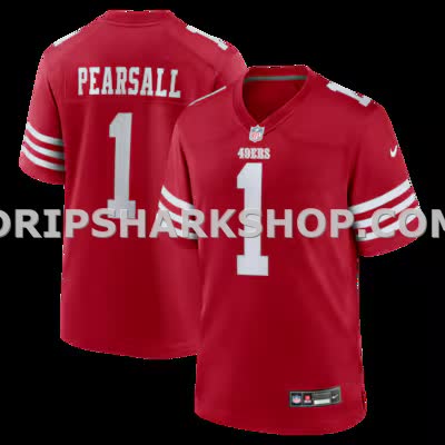 Mens Nike Ricky Pearsall Scarlet San Francisco 49ers Team Game Jersey