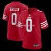 Mens Nike Renardo Green Scarlet San Francisco 49ers Game Jersey